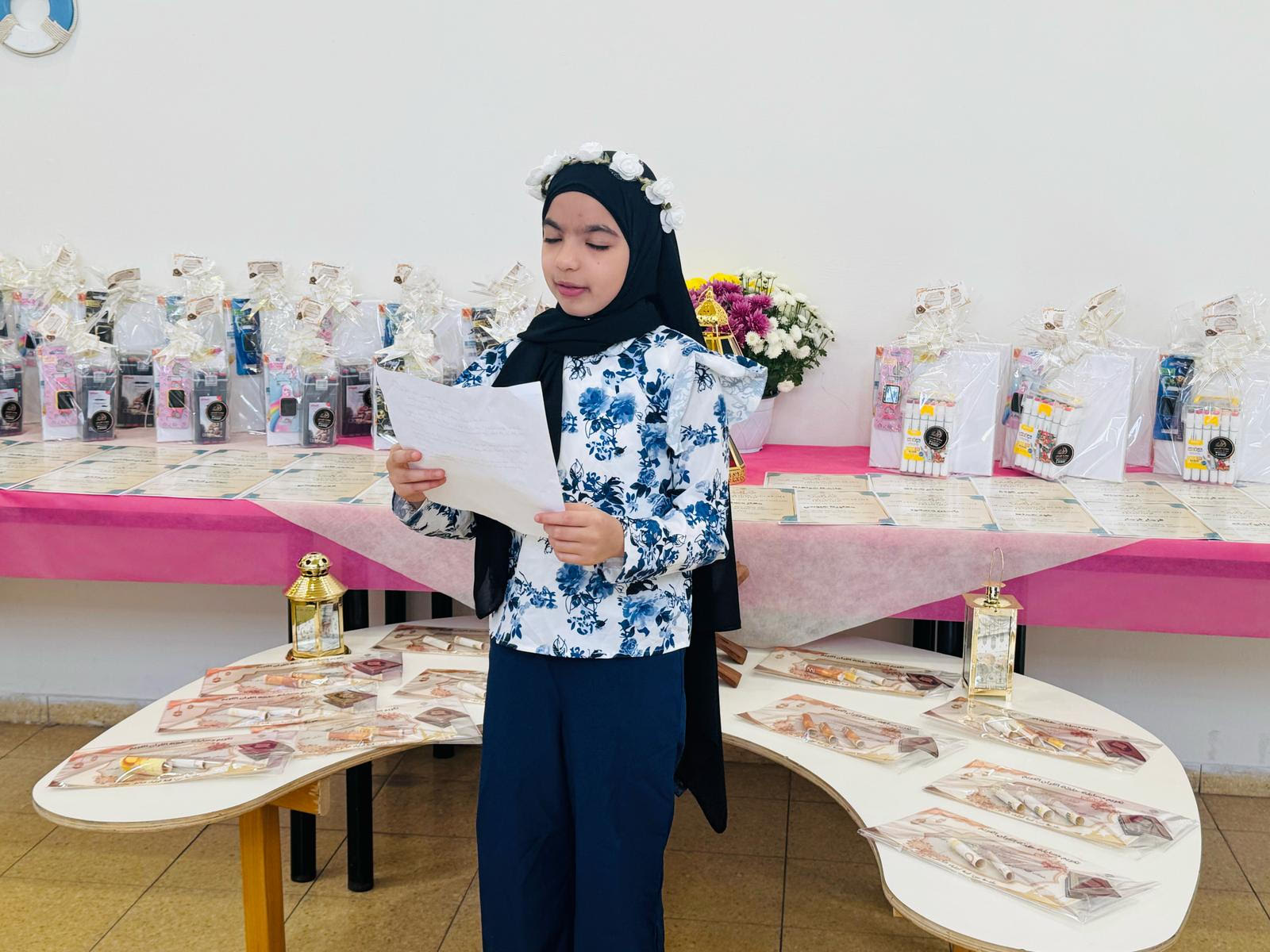 تكريم 38 حافظ لسور من جزء عمّ  في مدرسة أجيال الابتدائية في جلجولية 